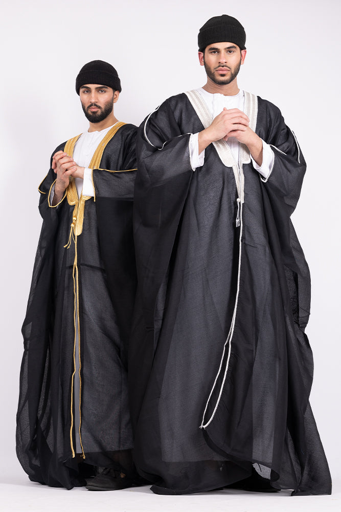 Black Arab Mens Bisht - JLifestyle Store