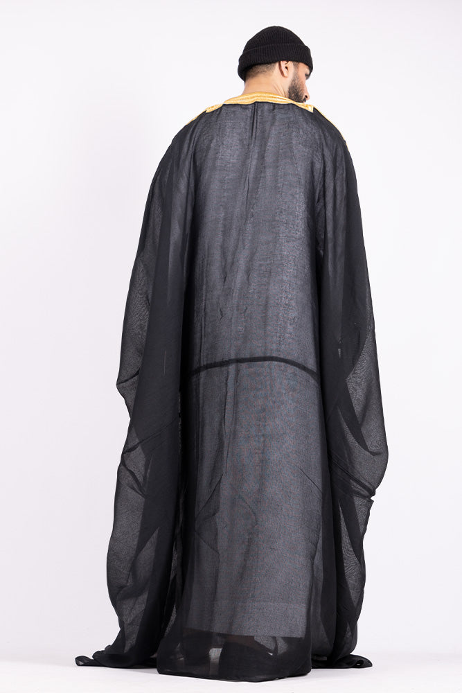 Black Arab Mens Bisht - JLifestyle Store