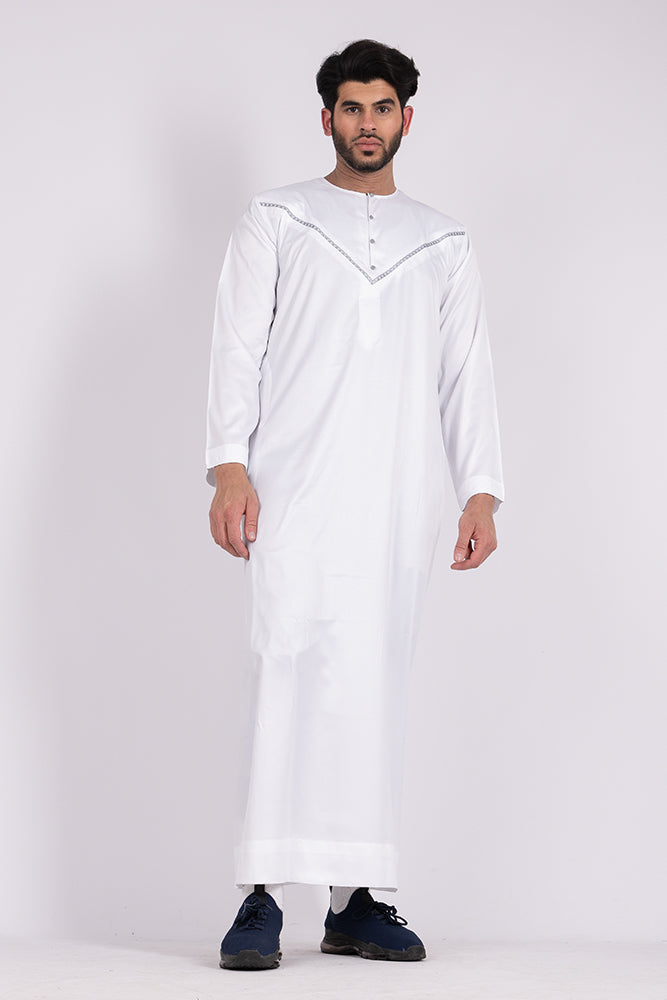 White|Silver Soft Omani