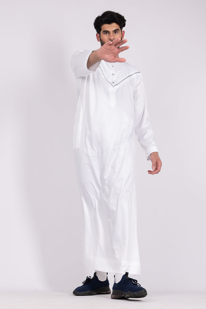 White|Silver Soft Omani