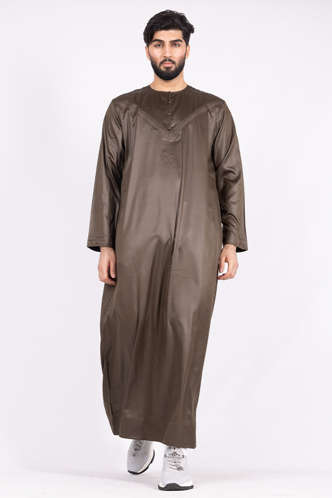 Pastel Brown Omani Thobe