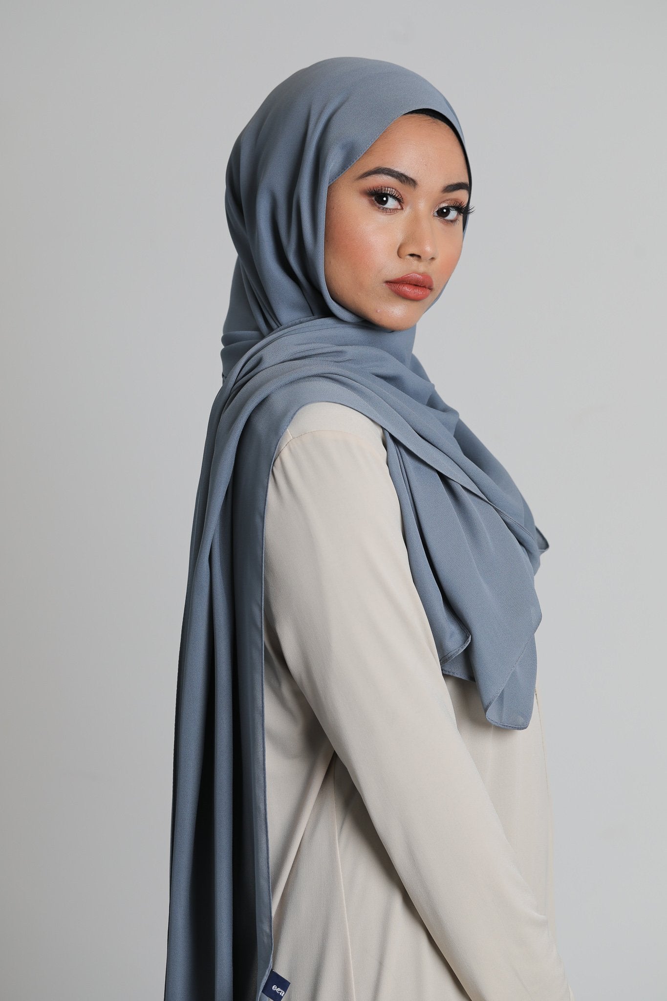 Chiffon Scarf | Pigeon Blue - jubbas.com