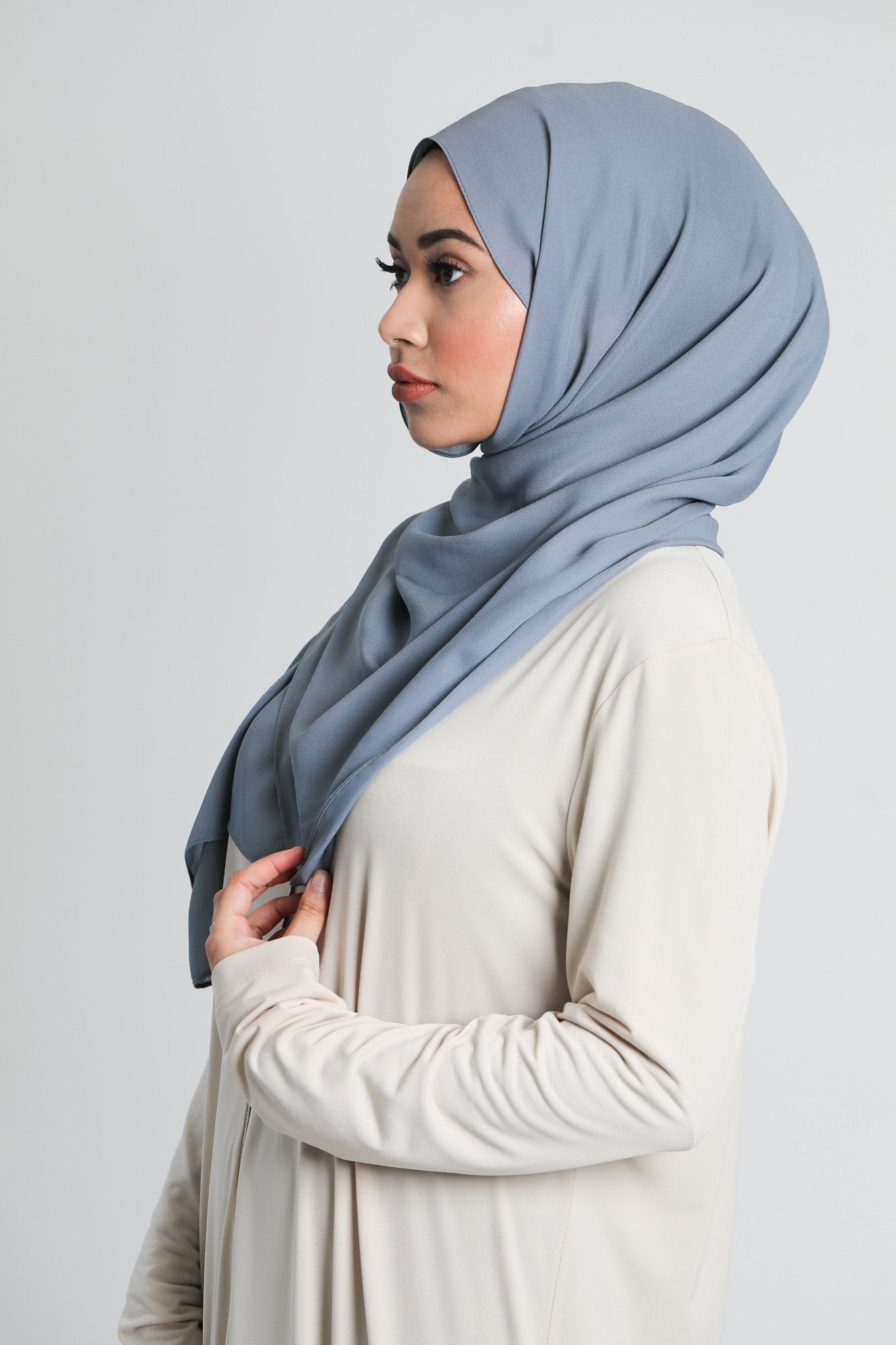 Chiffon Scarf | Pigeon Blue - jubbas.com