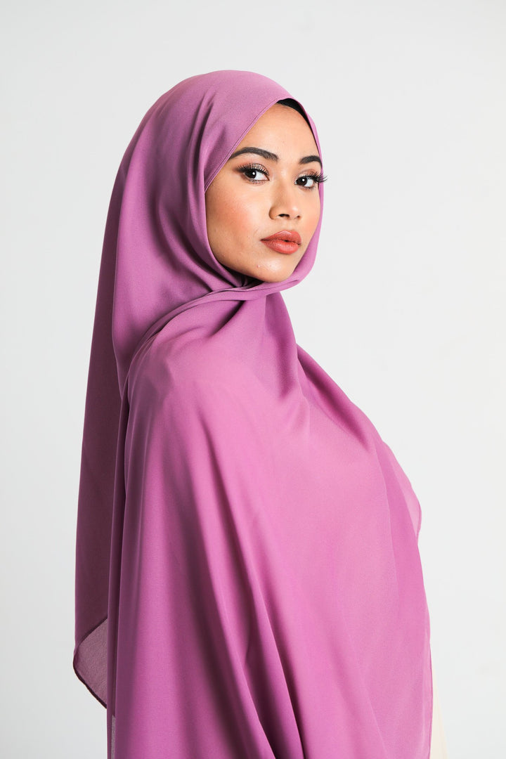 Chiffon Scarf | Purple - jubbas.com