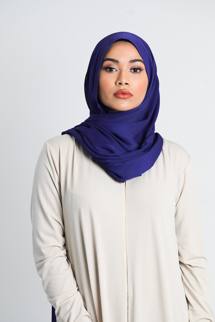 Chiffon Scarf | Indigo - jubbas.com