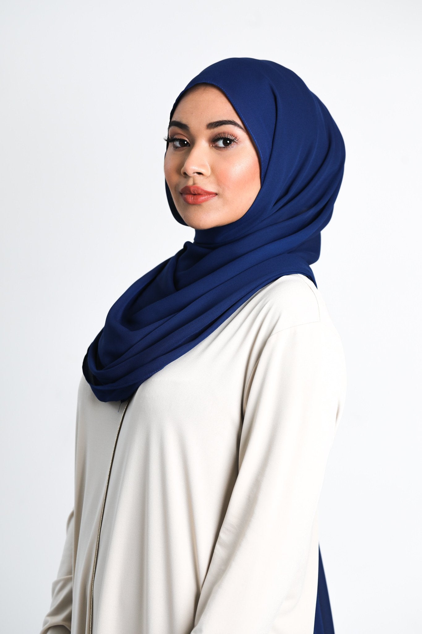 Chiffon Scarf | Royal Blue - jubbas.com