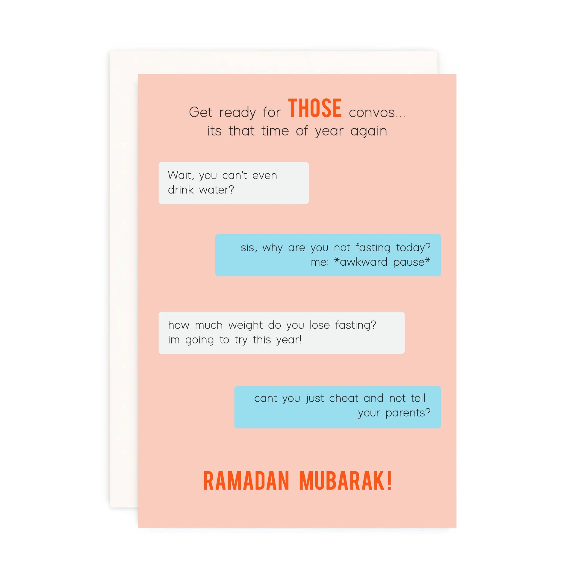 Ramadan conversation card