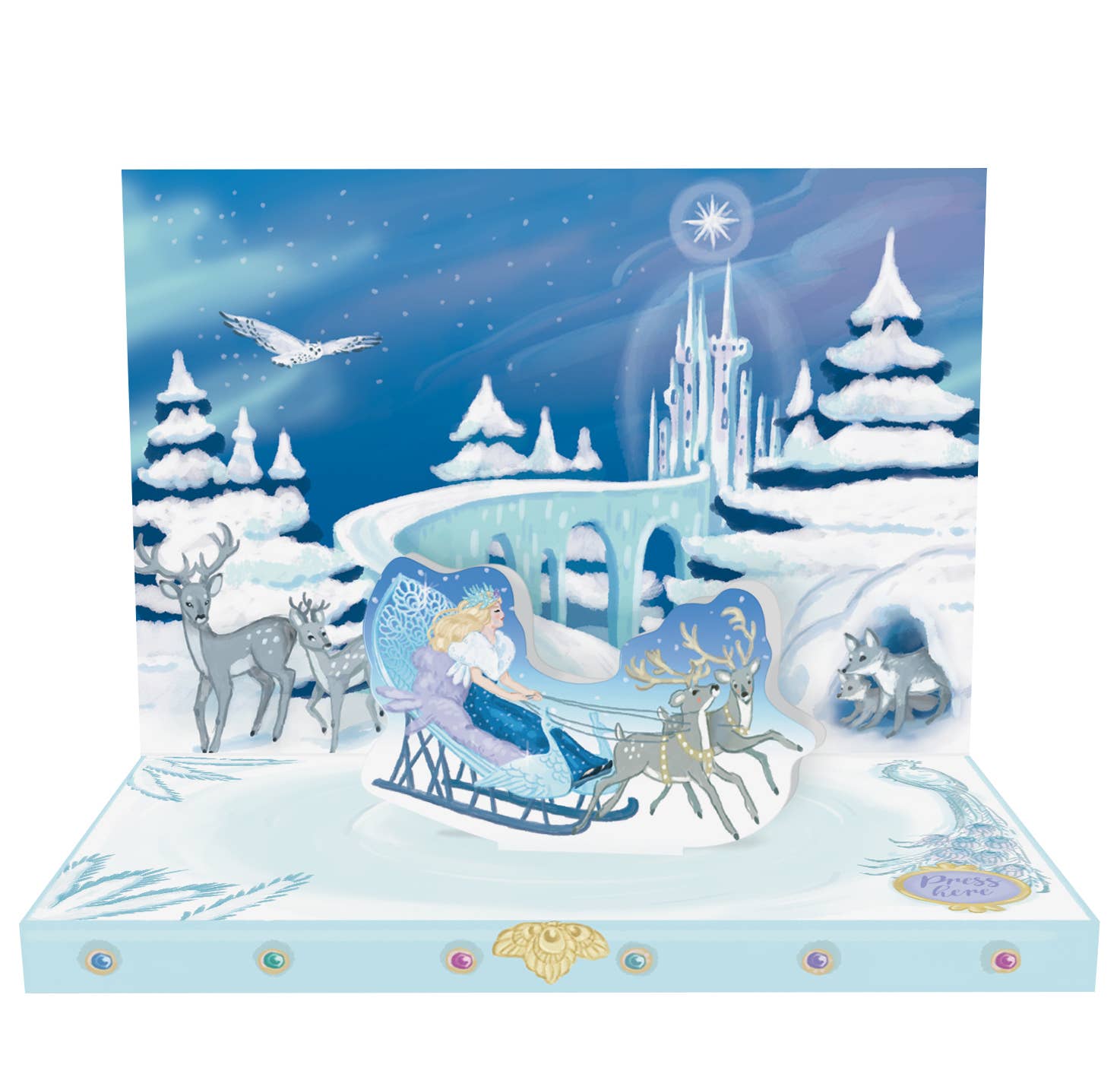 The Snow Queen Music Box Card