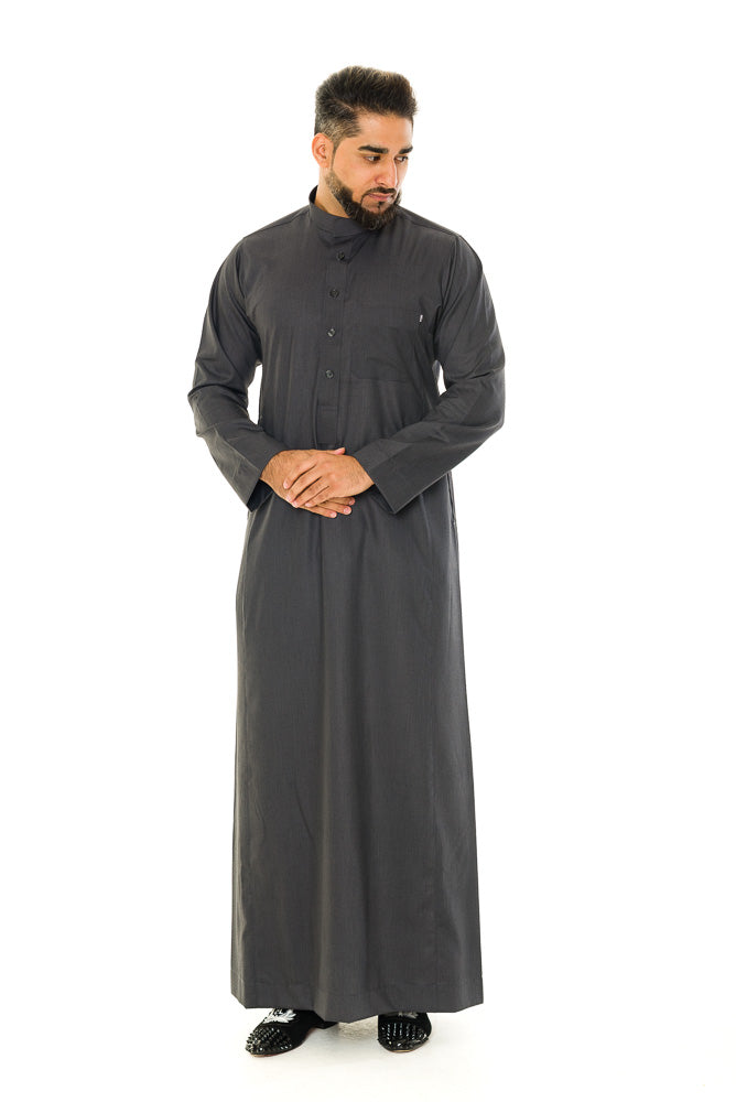 Saudi Collar Jubbah|Thobe - jubbascom