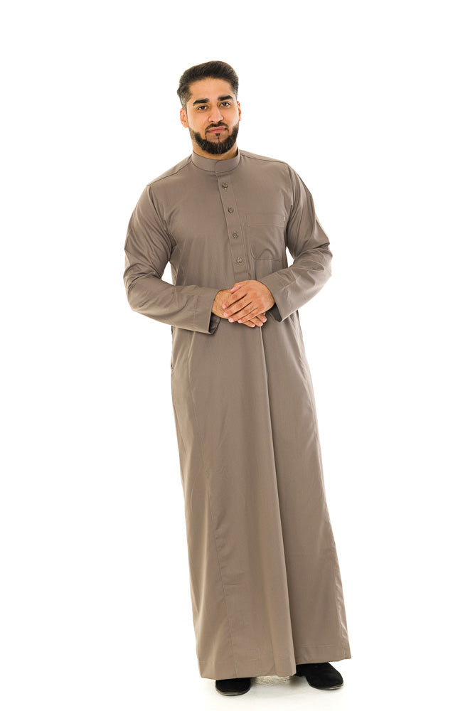 Saudi Collar Jubbah|Thobe - jubbascom