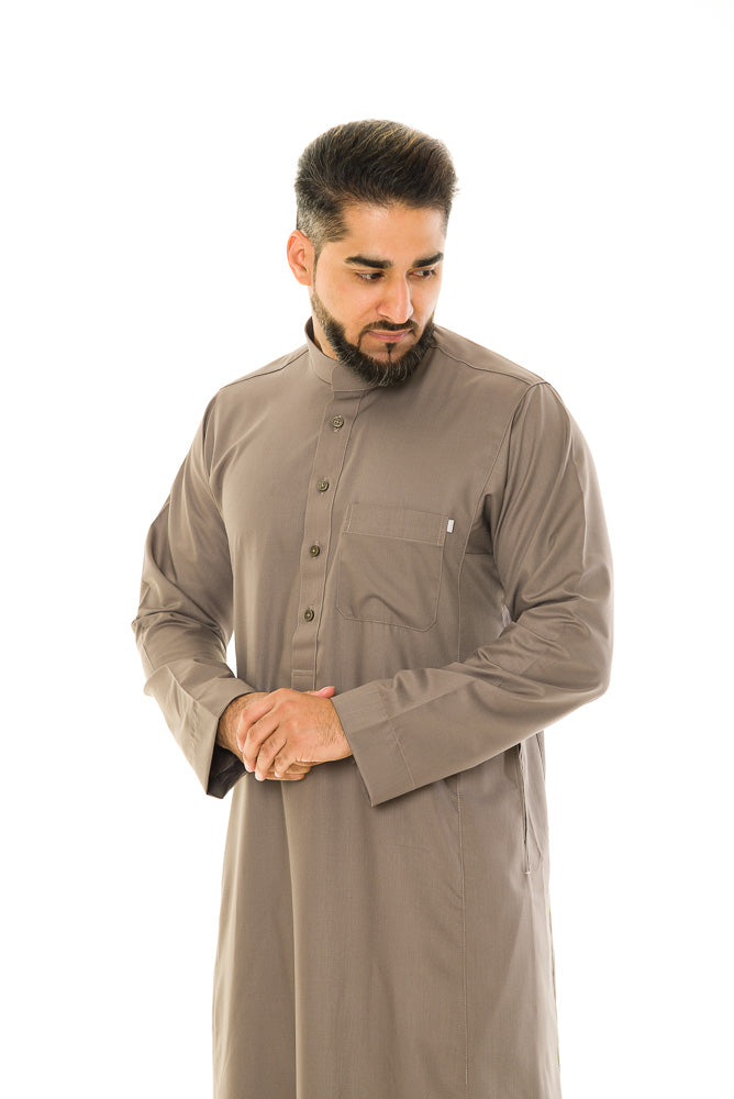 Saudi Collar Jubbah|Thobe - jubbascom