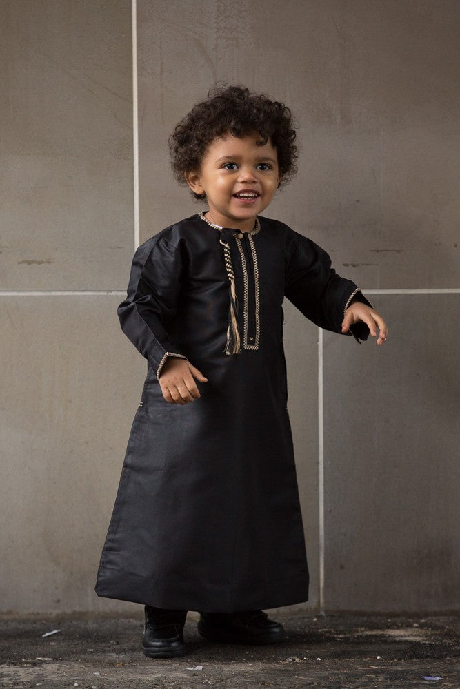 Black|Gold Boys Omani - jubbascom