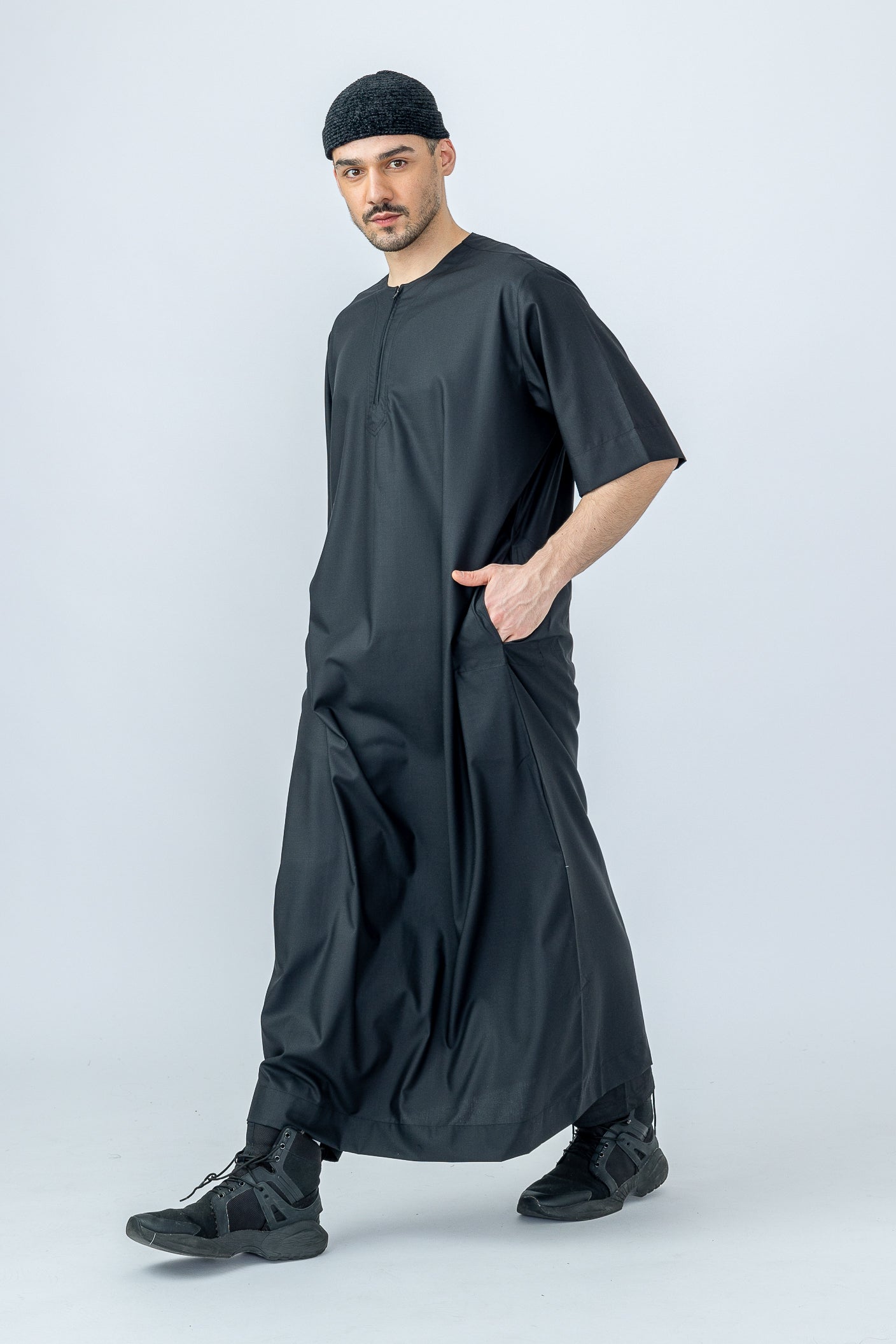 Black Half Sleeve Jubba