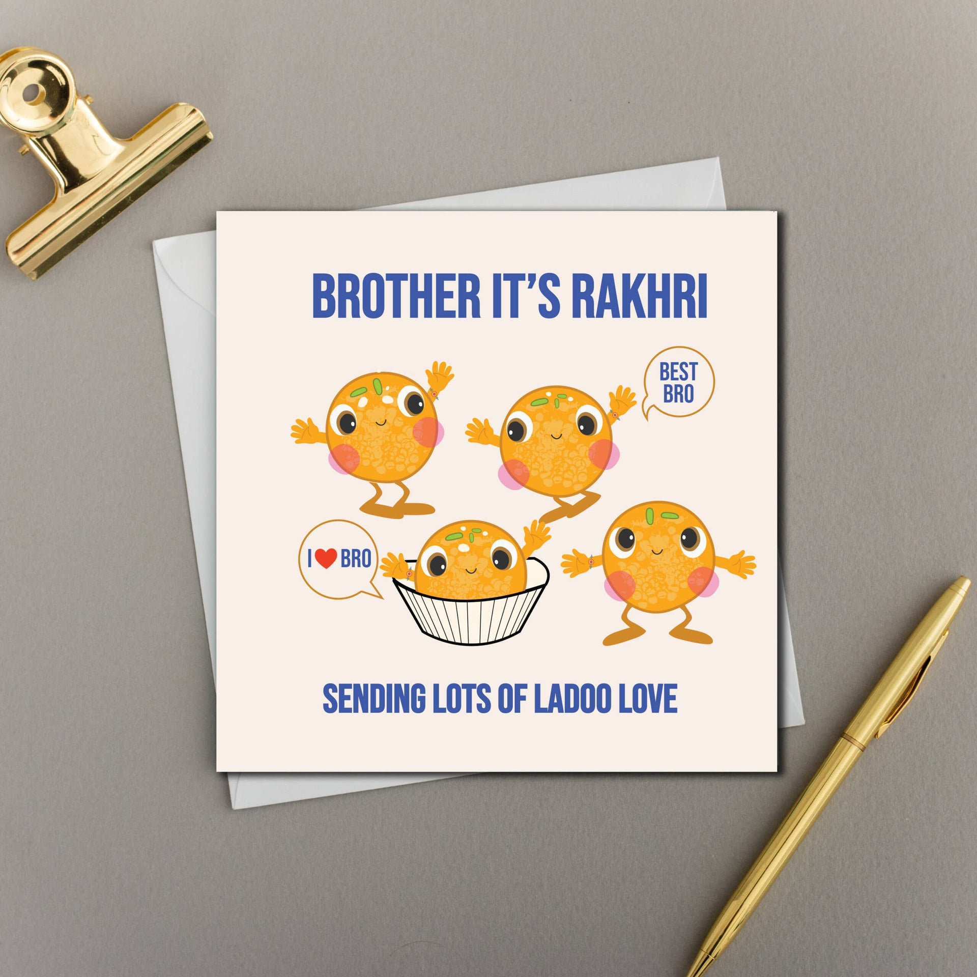 Eastern Print Studio - x6 Brother It's Rakhri Lots of Ladoo Love