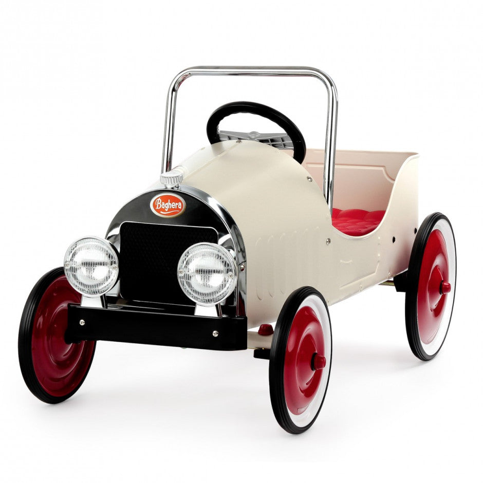 Baghera Classic Pedal Car White