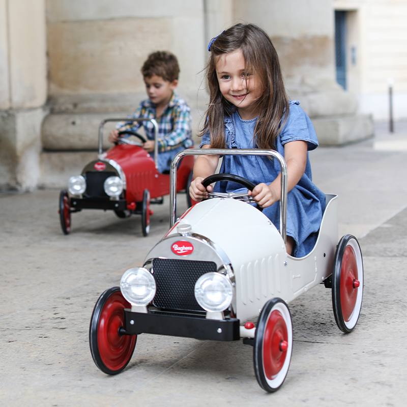 Baghera Classic Pedal Car White