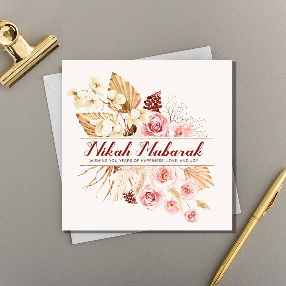 Nikah Floral Watercolour Wash