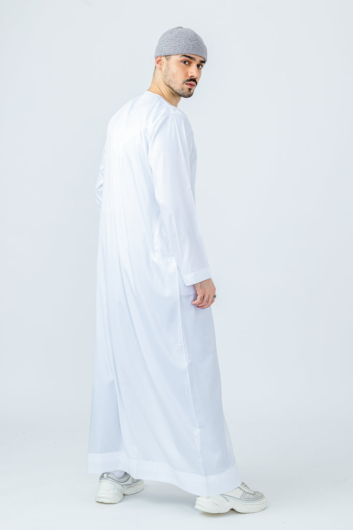 Iced White Omani Jubbah - JLifestyle Store