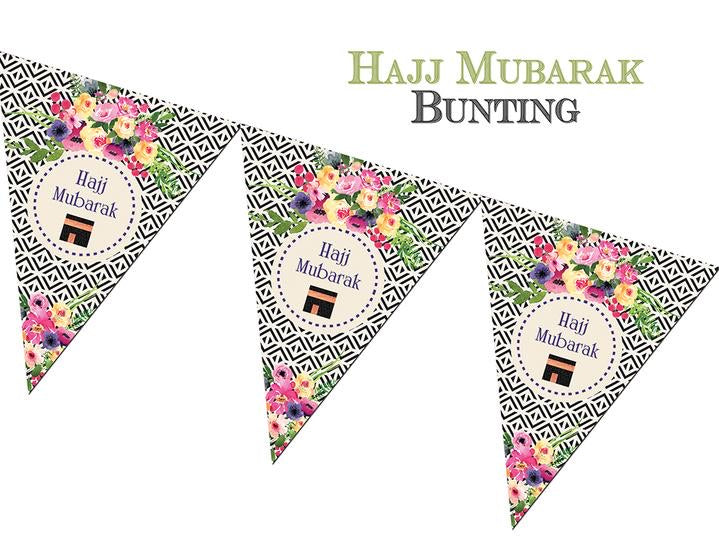 Hajj Mubarak Bunting - Geo - jubbas.com