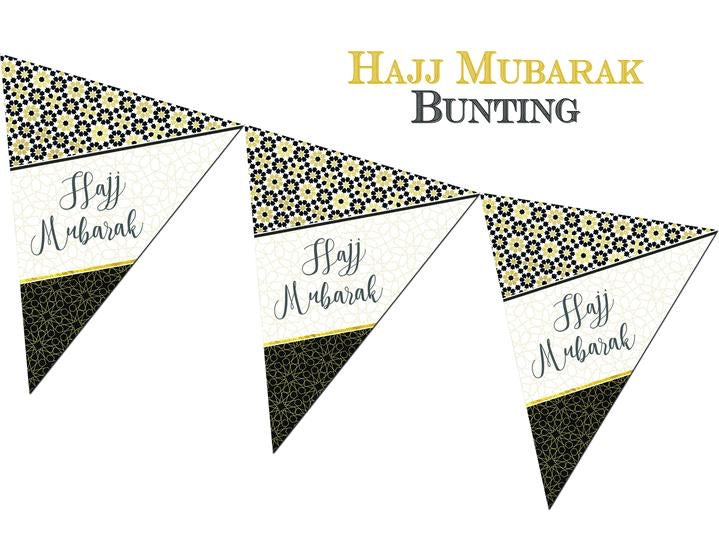 Hajj Mubarak Bunting - Zelige - jubbas.com