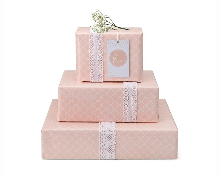 Love & Du'as Gift Wrap- Blush