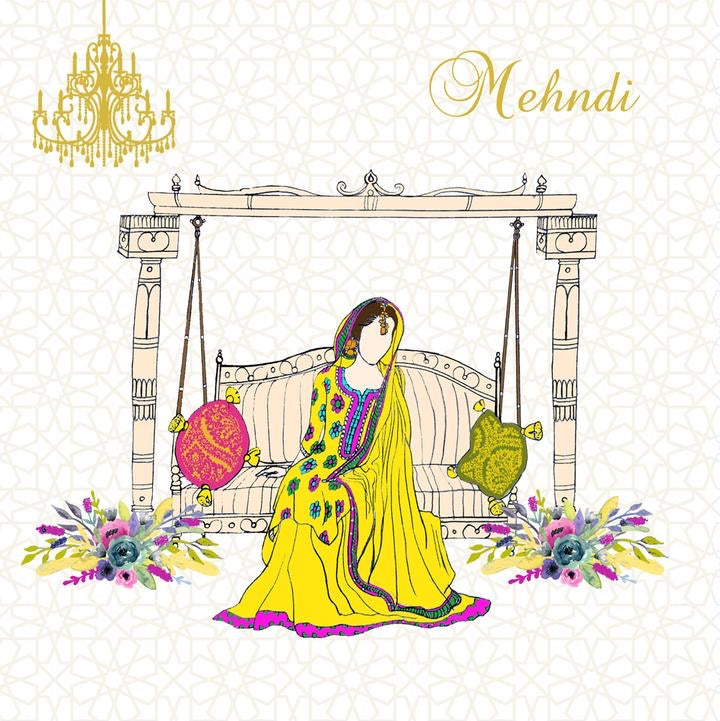 Mehndi Card - jubbas.com