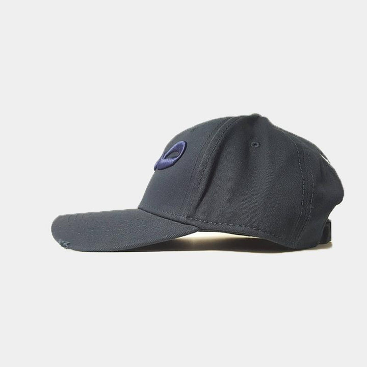 Triple Navy Sabr/Patience Distressed Arabic Cap - jubbas.com